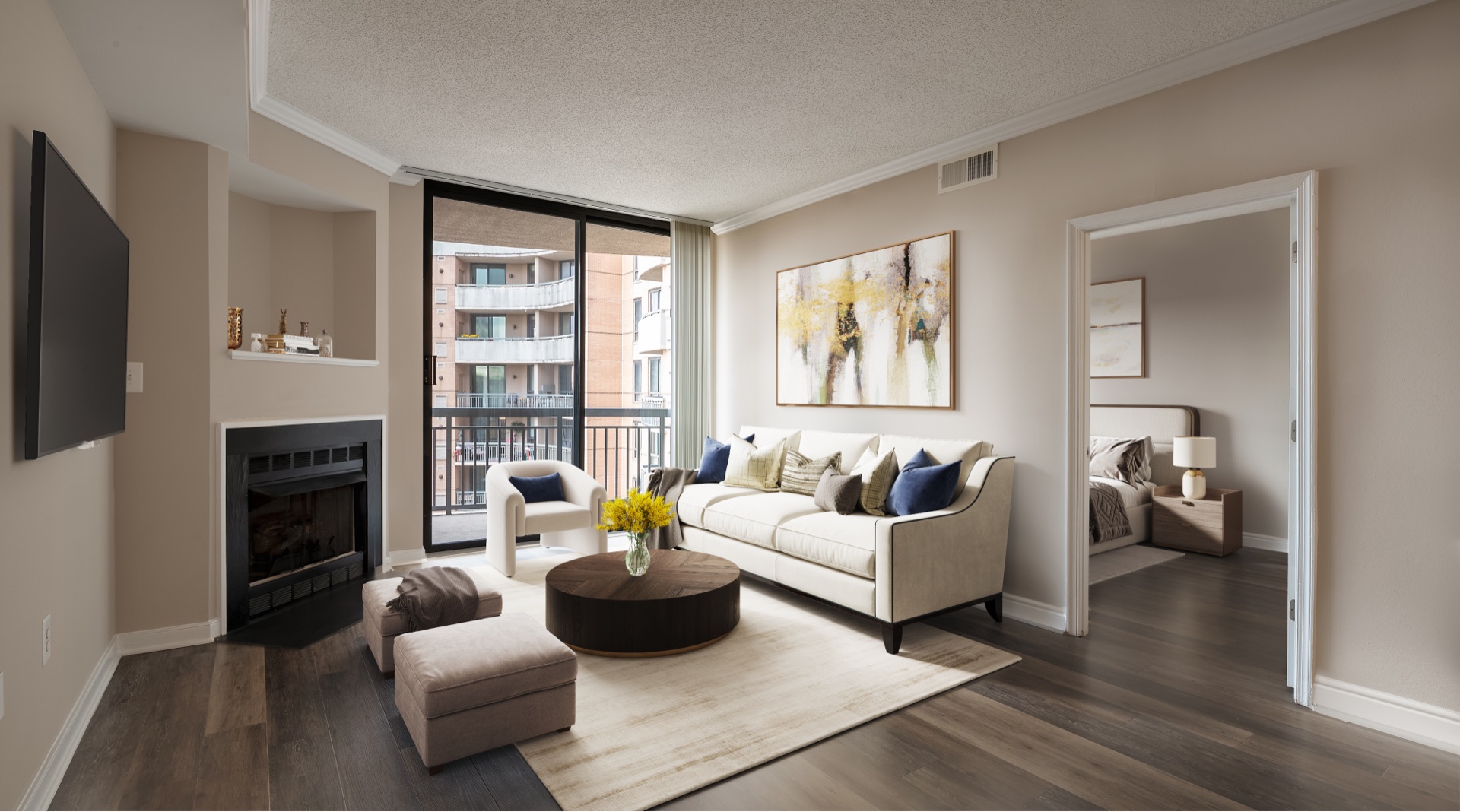 Instrata_Int_Apt-1208_Living-Bedroom_Virtually-Staged_Dec2023